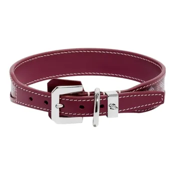 GOYARD Goyardine Canvas With Clamecy Cow Leather Dog's Teeth Collar Bag Accessory Unisex Burgundy