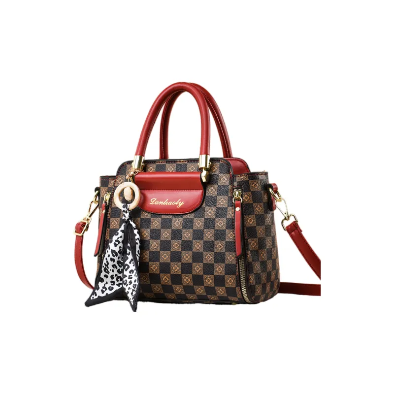 Weymond PU One Shoulder Handbags Regular Women's Coffee/Khaki/Coffee & Red/Coffee & Khaki-7
