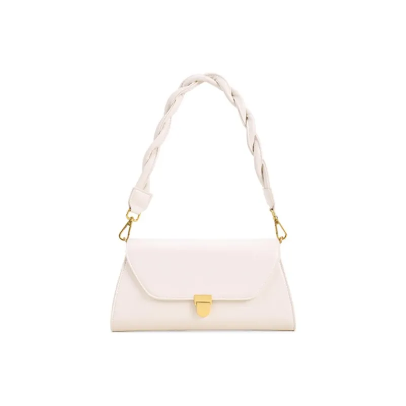 JACD PU Baguette Shoulder Bag Medium Size Women's Apricot-1