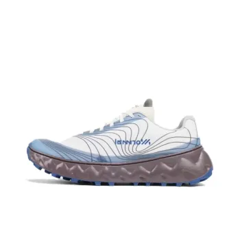NNormal Cushioning Wear Resistant Low Top Running Shoes Women's White Blue