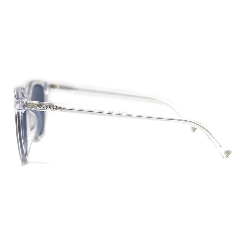COACH Plastic Square Sunglasses Unisex Silver-3