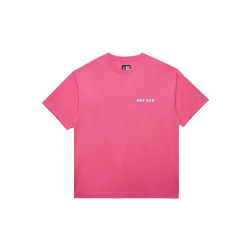 New Era T Shirt Unisex Rose Red-1