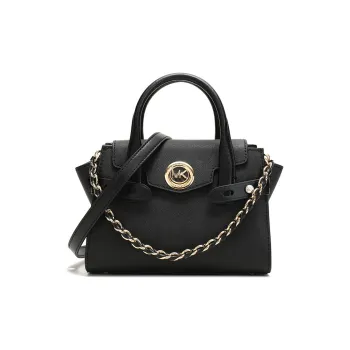 MICHAEL KORS Carmen Leather Ear Bag, Handbag, Crossbody Bag, Shoulder Bag Small Size Women's Black