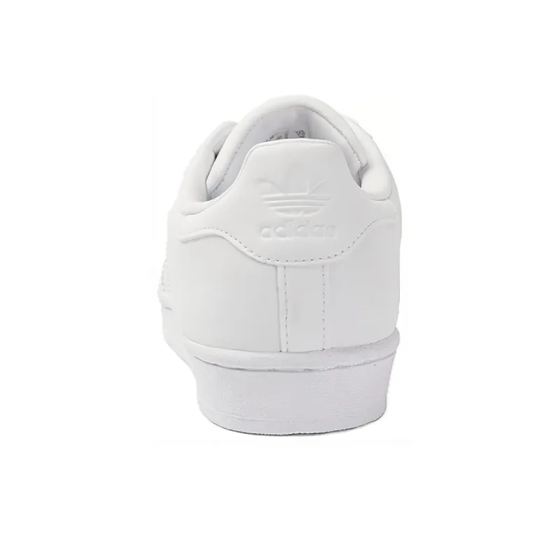 Adidas SUPERSTAR Non slip Lightweight Low Top Skateboard Shoes Women's White-4