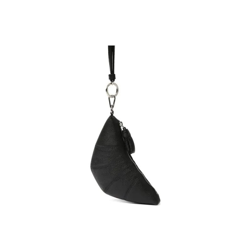 Lemaire Croissant Series Calfskin Croissant Bag Wallet Trumpets Women's Black-1