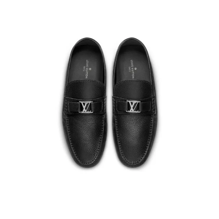 LOUIS VUITTON Lv Hockenheim Moccasin Shoes 'Black'-3