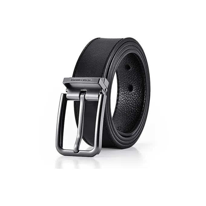 HLA Cow Leather Belts Men's Width 3.4CM-2