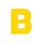 Letter B Wall-Mounted Storage Box (Building Blocks Not Included)