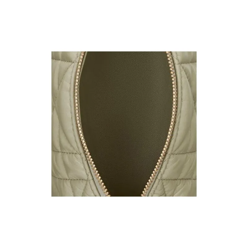DIOR DiorTravel Cow Leather Clutch Small Size Women's Green-5