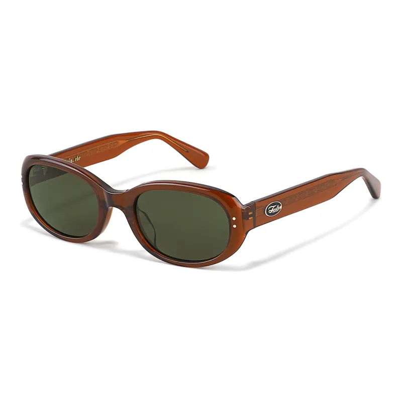 Fakeme Plate Frame Oval Sunglasses Unisex-9