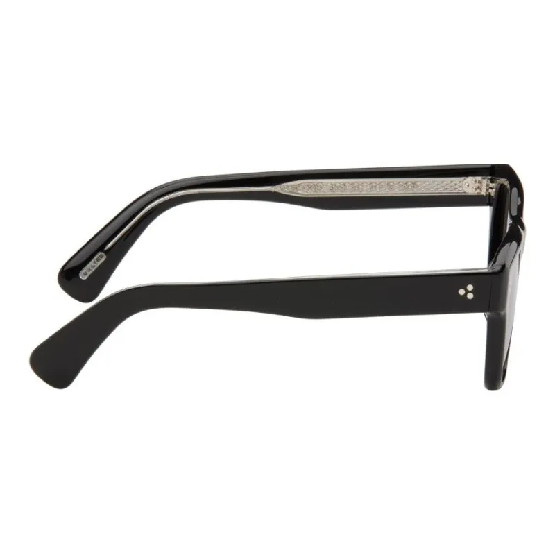 Oliver Peoples Acetate Irregular Shape Sunglasses Men's Black-2