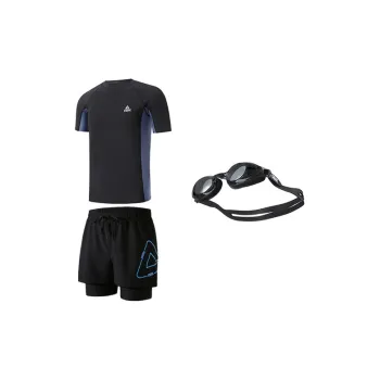 PEAK Swimming Sets Polyester Elastane Seaside Beach Vacation Outdoor Sports Casual Men's Black Blue