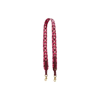 COACH Straps Calfskin Bag Straps Women's Red & Pink