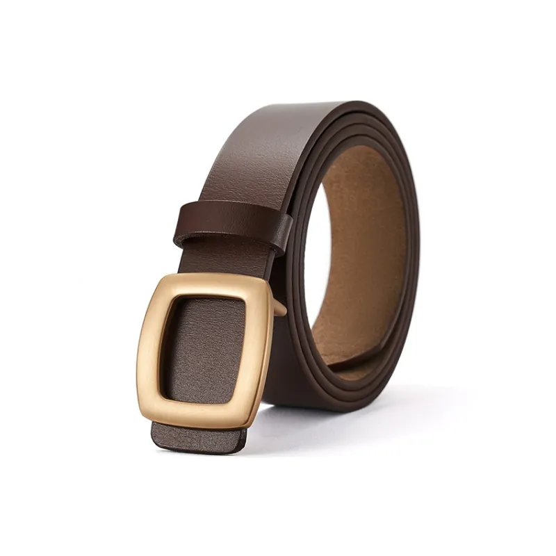 RED DRAGONFLY Versatile Instagram Style Trendy Fashion Smooth Buckle Belt Without Perforation Women's Width 2.8cm-19