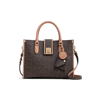 FION Soft Crossbody Handbag Women's Coffee/Camel, Gray Ecru