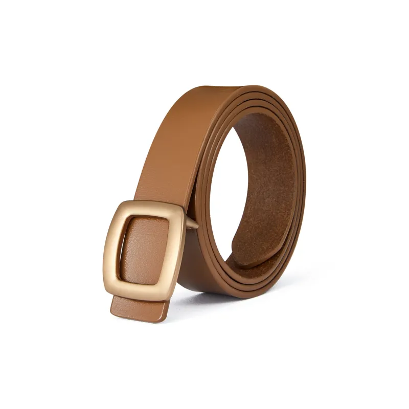 RED DRAGONFLY Versatile Instagram Style Trendy Fashion Smooth Buckle Belt Without Perforation Women's Width 2.8cm-6