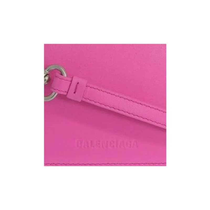 Balenciaga Leather Wallet Women's Neon-4