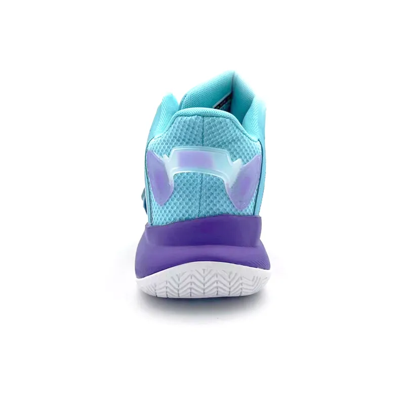 Animal Claws Slip Resistant Mid Top Basketball Shoes Unisex Blue Purple-3