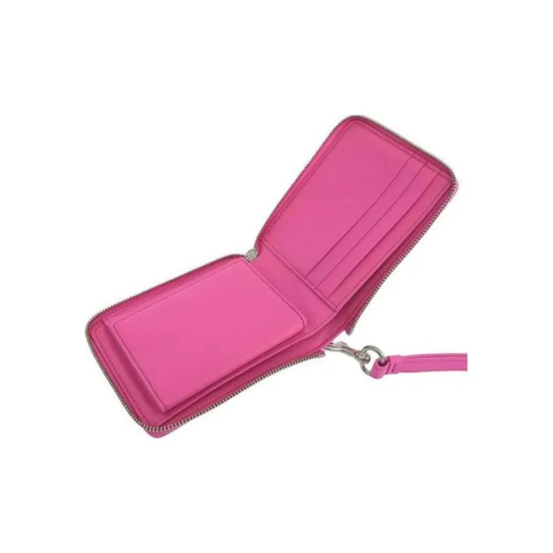 Balenciaga Leather Wallet Women's Neon-3
