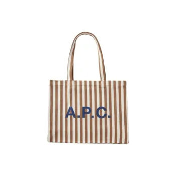 A.P.C Cotton Tote Bag Shopping Bag Shoulder Bag Handbag Women's Caramel