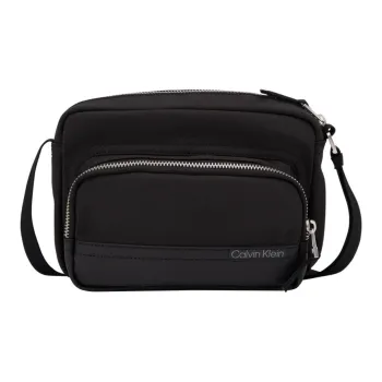 CALVIN KLEIN Fabric Camera Bag, Crossbody Bag Men's Space Black