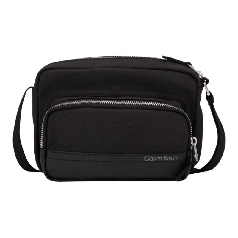 CALVIN KLEIN Fabric Camera Bag, Crossbody Bag Men's Space Black-0