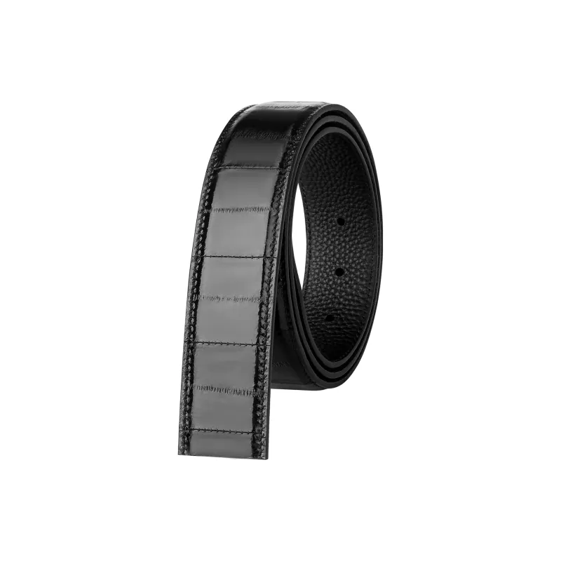 Jaylen Oos Eel Skin Leather Belts Men's Width  3.5cm-10