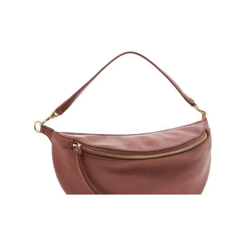 JIL SANDER Sheepskin Shoulder Bag, Crossbody Bag, Handbag, Fanny Pack Women's Rosewood Brown-7
