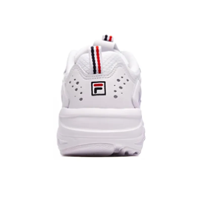 FILA Tracer Cushioning Breathable Low Top Casual Shoes Women's White-3