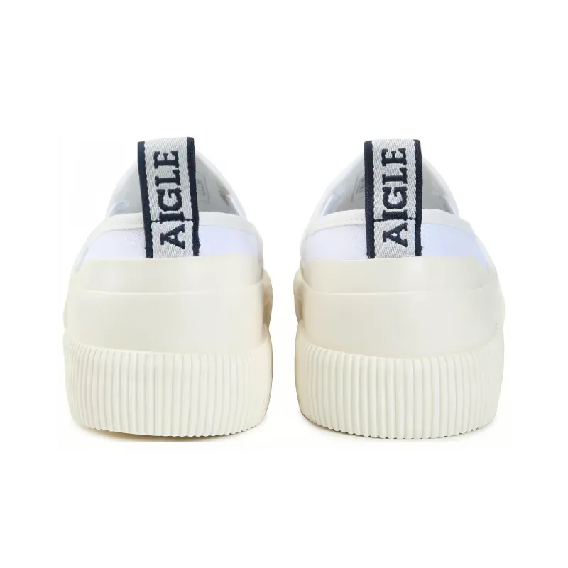 AIGLE Rubber Slipon Anti-Slip And Wear-Resistant Lightweight Low-Top Skateboard Shoes Men's White-2