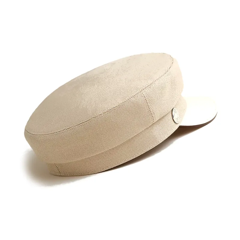 HERMES Cotton-Elastane Blend Berets Women's Brown-2