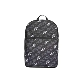 Adidas Originals Polyester Backpack Double Shoulder Backpack Unisex Black White