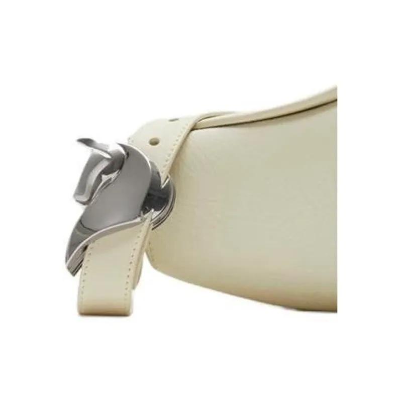 Burberry Grain Leather Crossbody Bag, Shoulder Bag Women's White-4