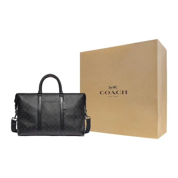 COACH Trekker Coated Canvas With Smooth Leather Handbag, Crossbody Bag, Travel Bag Men's-6