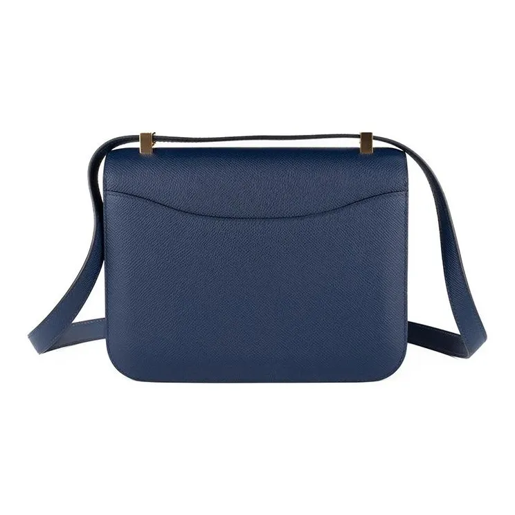 HERMES Constance Epsom Leather Shoulder Bag Crossbody Bag Women's 7U Navy Navy-5