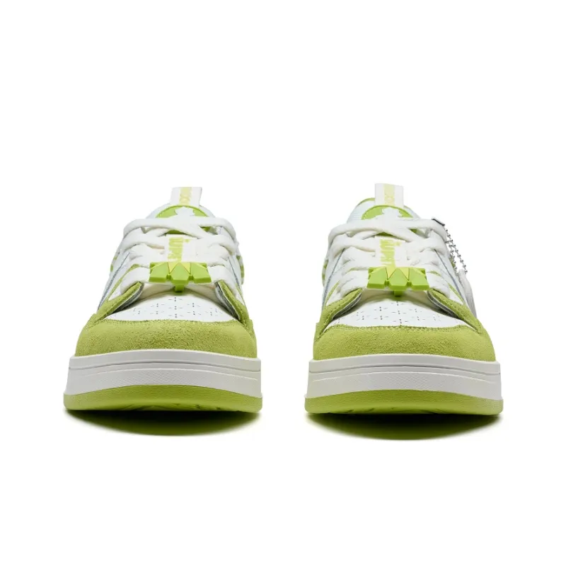 XTEP MAXX1.0 Skateboard Shoes Men Low Top Sail White/Lime-5