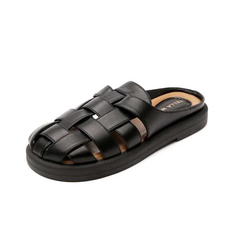 STELLA WEISZ Rubber Sole Wrap toe Slippers Women's-6