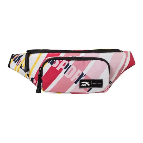 Anta Life Collection Polyester Sling Bag Fanny Pack Unisex Firm Pink