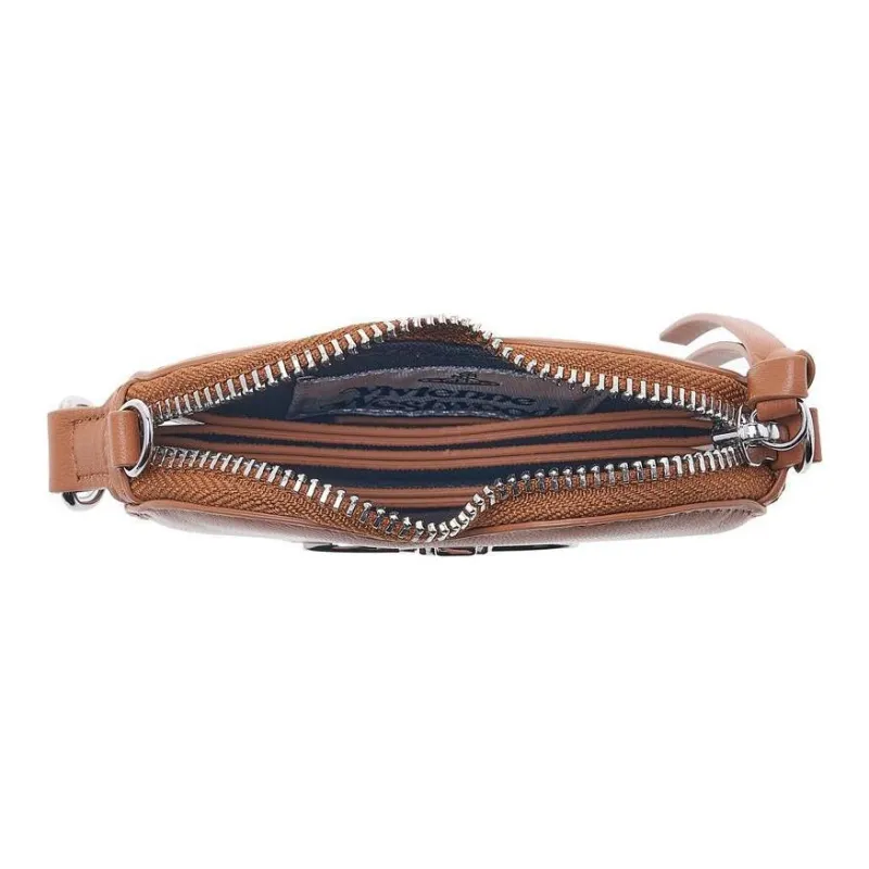 Vivienne Westwood Leather Heart Shaped Bag Handheld Crossbody Bag Shoulder Bag Women's Brown-5