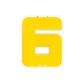 Numbers 6 Wall-Mounted Storage Box (Building Blocks Not Included)