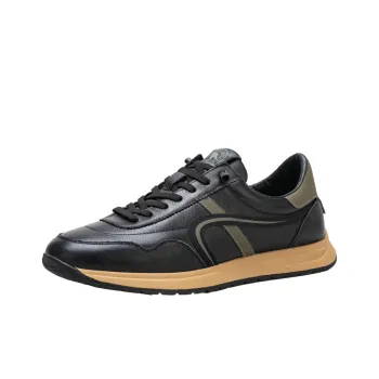 OCEANIA ROO Anti-Slip Wear-Resistant Low-Top Casual Shoes Men's Black