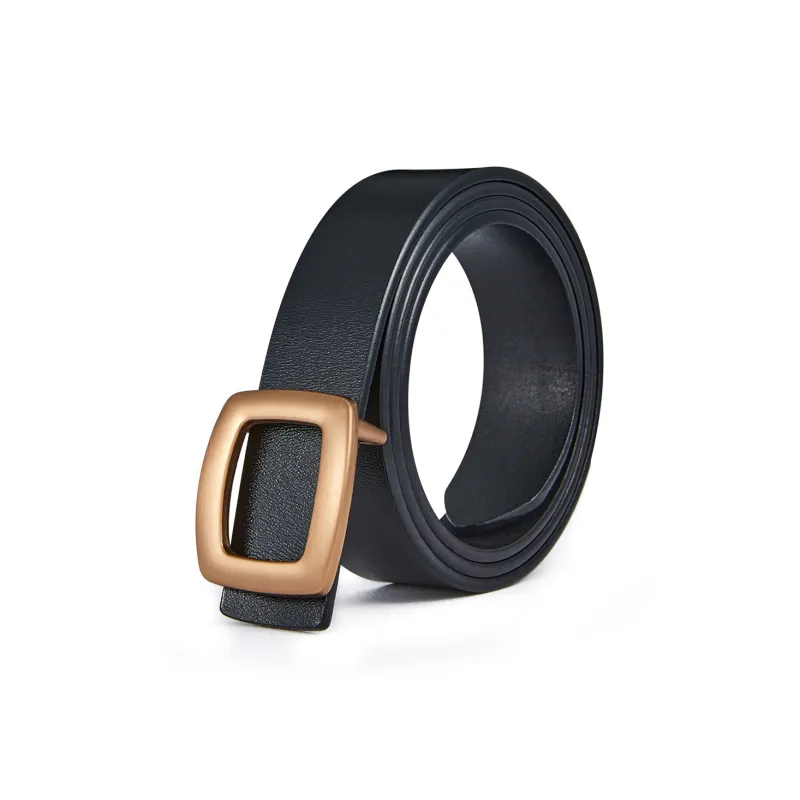 RED DRAGONFLY Versatile Instagram Style Trendy Fashion Smooth Buckle Belt Without Perforation Women's Width 2.8cm-11