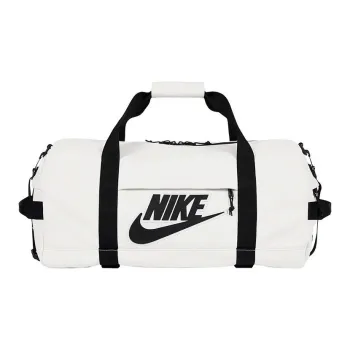 Supreme FW19 Week 14 X Nike Leather Duffle Bag Collaboration Leather Luggage Bag Travel Bag Regular Unisex White