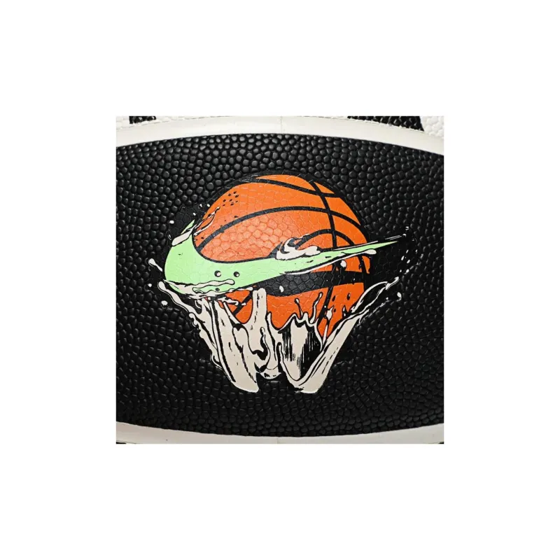 Nike Rubber Basketball Black White Size 7 Ball Training Unisex-3