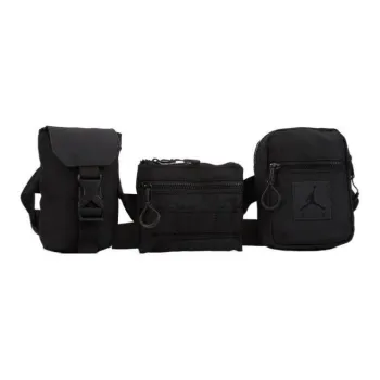 Jordan Nylon One Shoulder Crossbody Fanny Pack Regular Unisex Jet Black