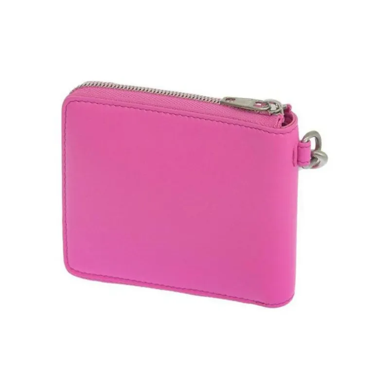 Balenciaga Leather Wallet Women's Neon-2