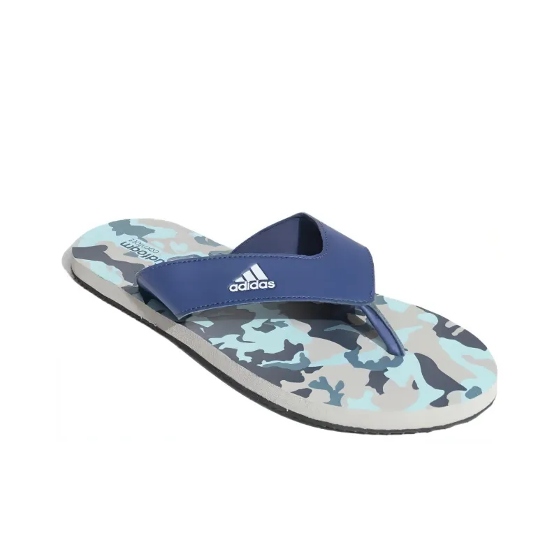Adidas Cloudfoam Rubber Sole Slide Slippers Men's Blue-2