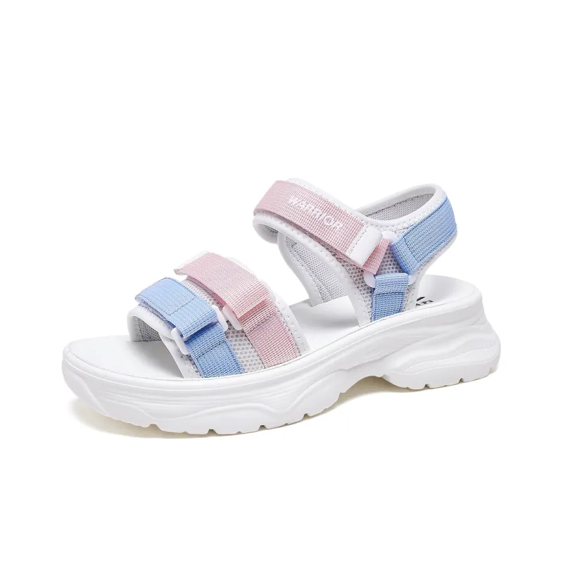 WARRIOR Beach Sandals Women's White, Blue, Pink, Black, Beige-1