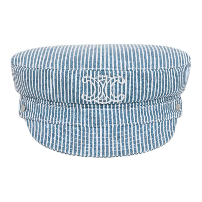 CELINE Cotton Berets Women's Blue-1