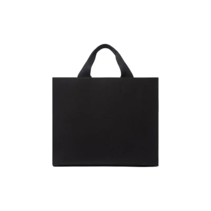 VERSACE X FENDI Collaboration Canvas Tote Bag Shopping Bag Shoulder Bag Handbag Large Size Men's Black-2